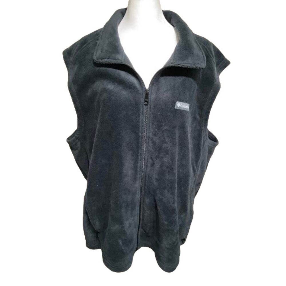 Columbia Grey Fleece Vest, Size XL - Cozy, Outdoorsy, Versatile